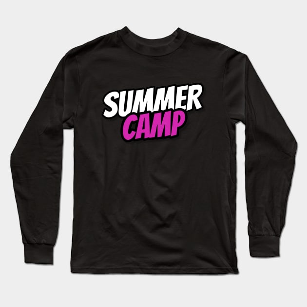 Summer Camp Adventure Long Sleeve T-Shirt by Pieartscreation